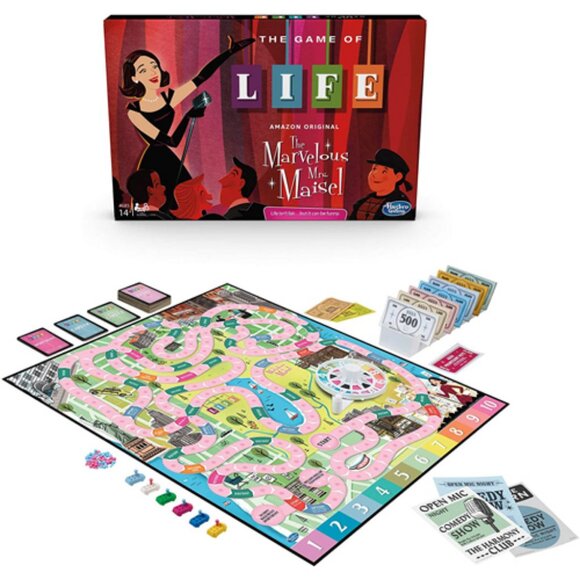 Marvelous Mrs. Maisel Game of Life NEW Hasbro Gaming Board Game Edition Sealed - Picture 1 of 14